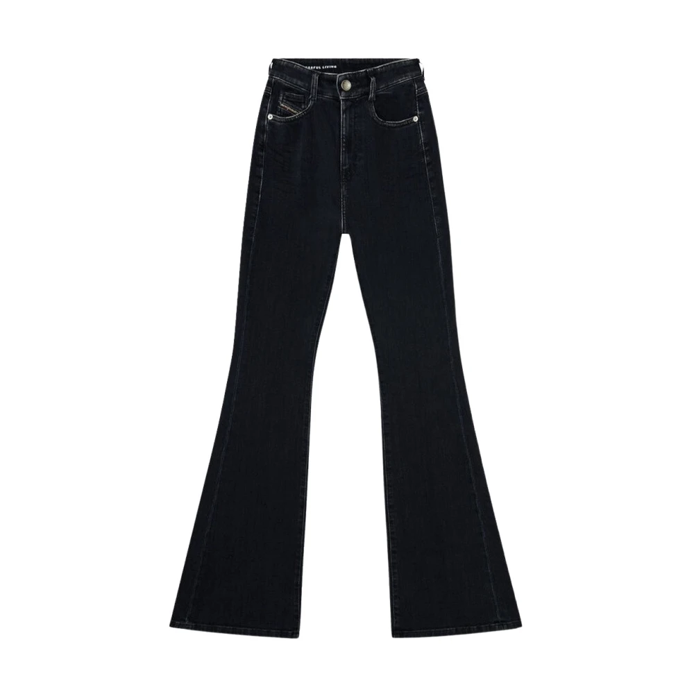 Diesel 1973 D-Partt Jeans - Female - Flare Jeans - Black - W28 - Jeans