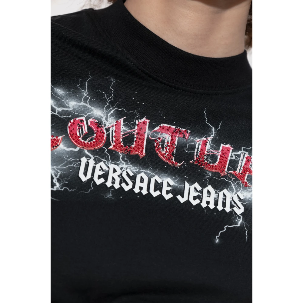 Versace Jeans Couture Mouwloze top Black Dames