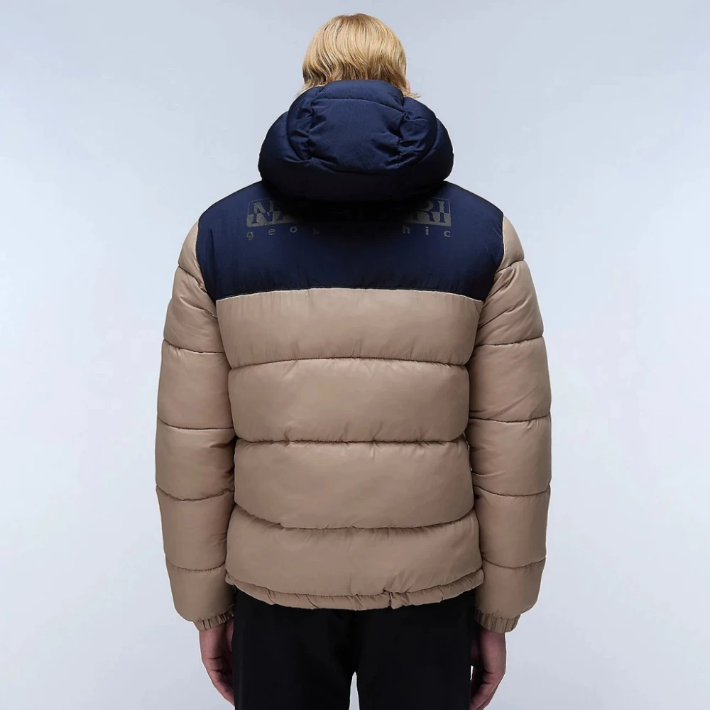 Napapijri Stijlvolle Winterjassen voor Mannen Beige Heren