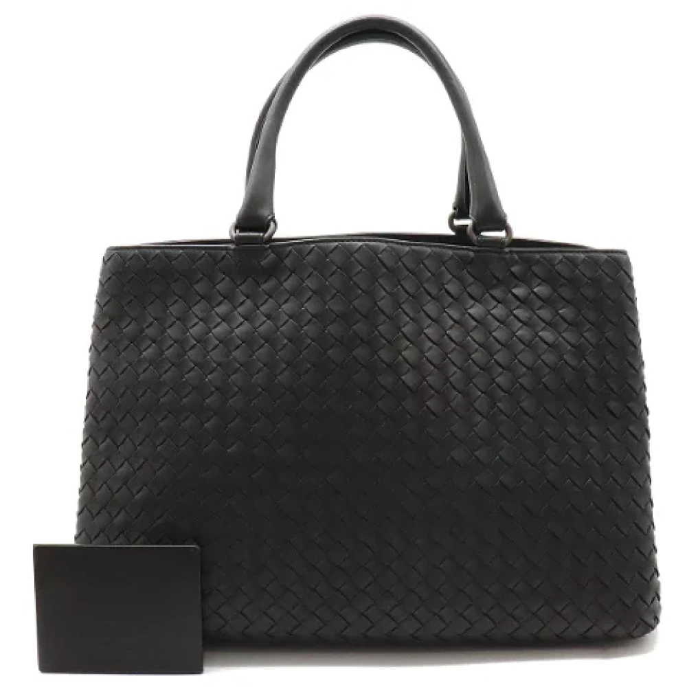 Bottega Veneta Vintage Pre-owned Leather shoulder-bags Black Dames