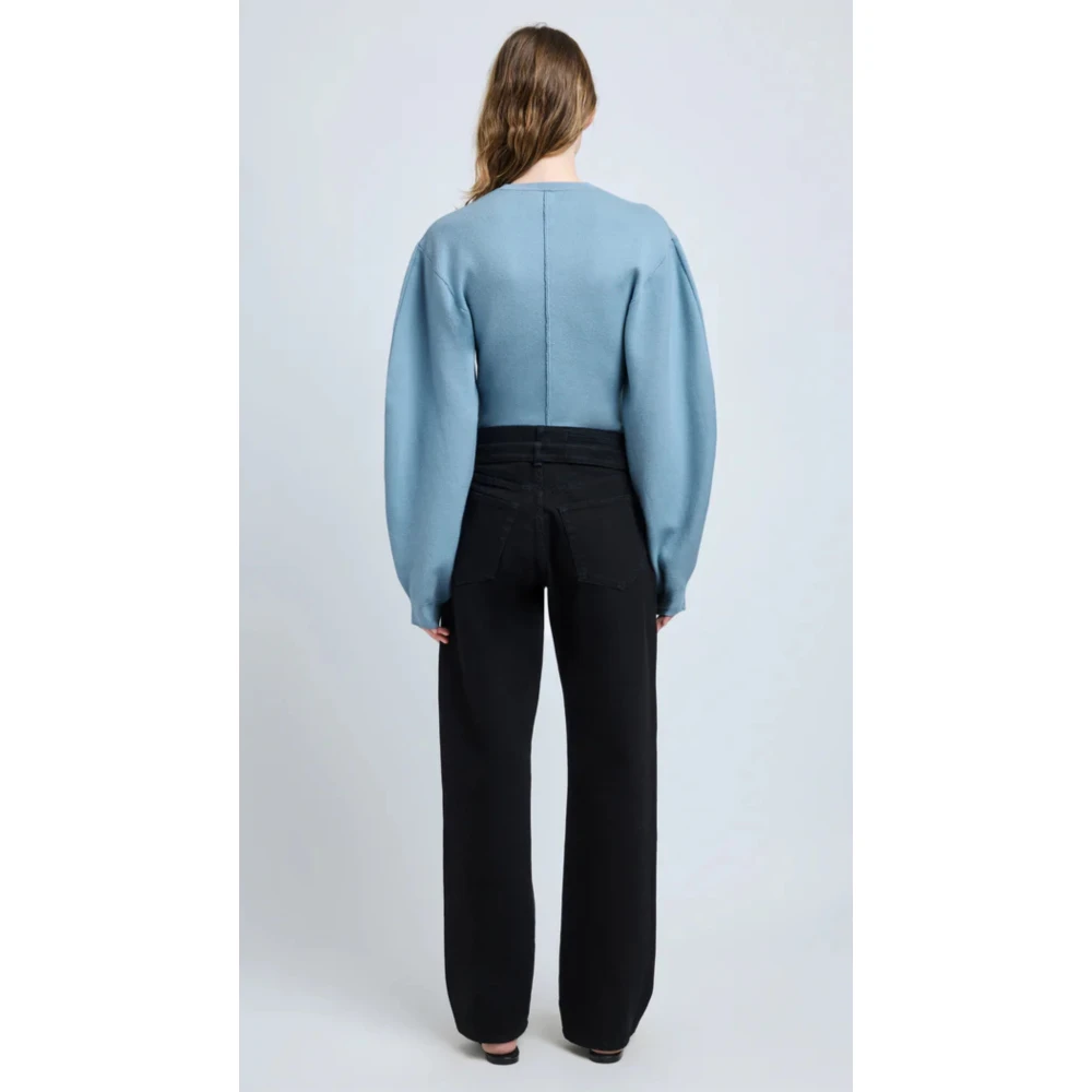 Proenza Schouler Blauwe Pofmouwtrui Blue Dames