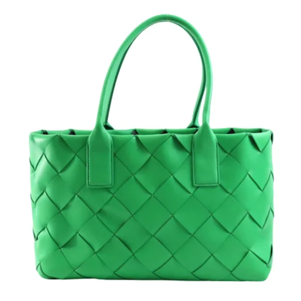 Bottega Veneta Vintage Pre-owned Leather shoulder-bags Green Dames