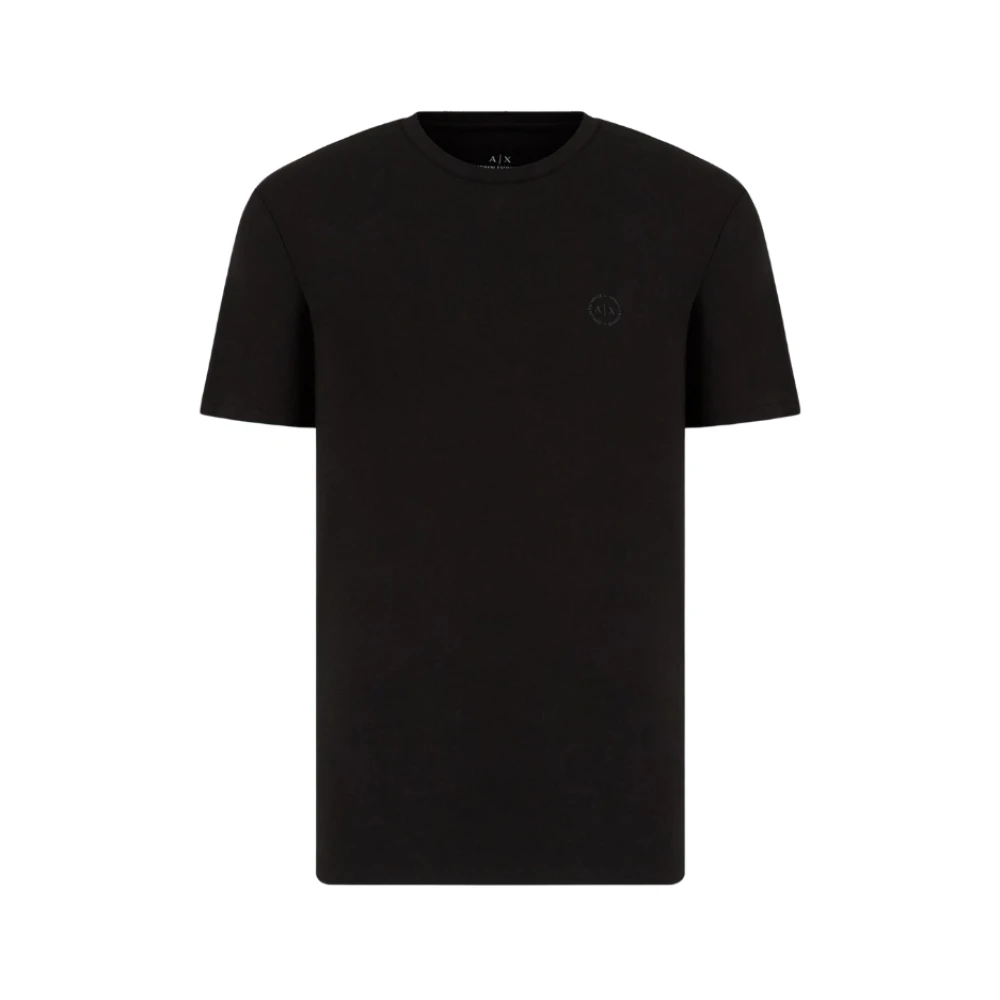 Armani Exchange Kortärmad Bomull Basic T-shirt Black, Herr