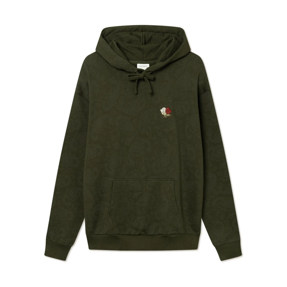 Les Deux Clyde AOP Hoodie Green, Herr