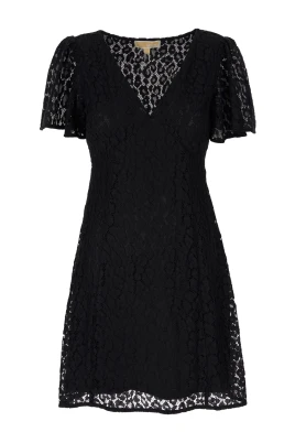V-neck Lace Mini Dress
