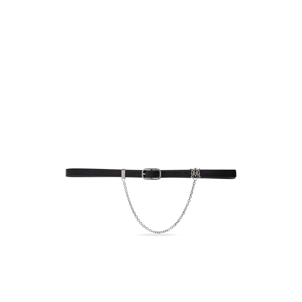 Amiri Leren riem Black Dames
