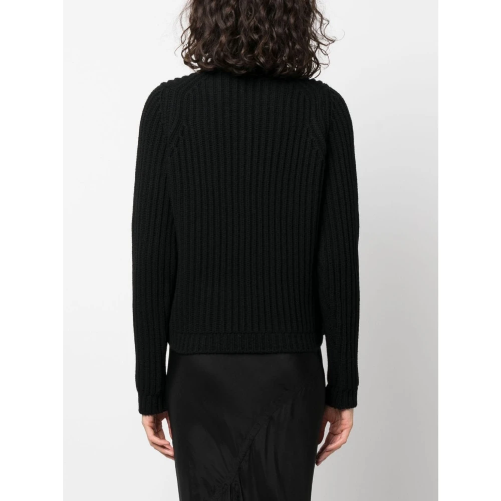 Off White Zwarte Meteor Cut Out Trui Black Dames