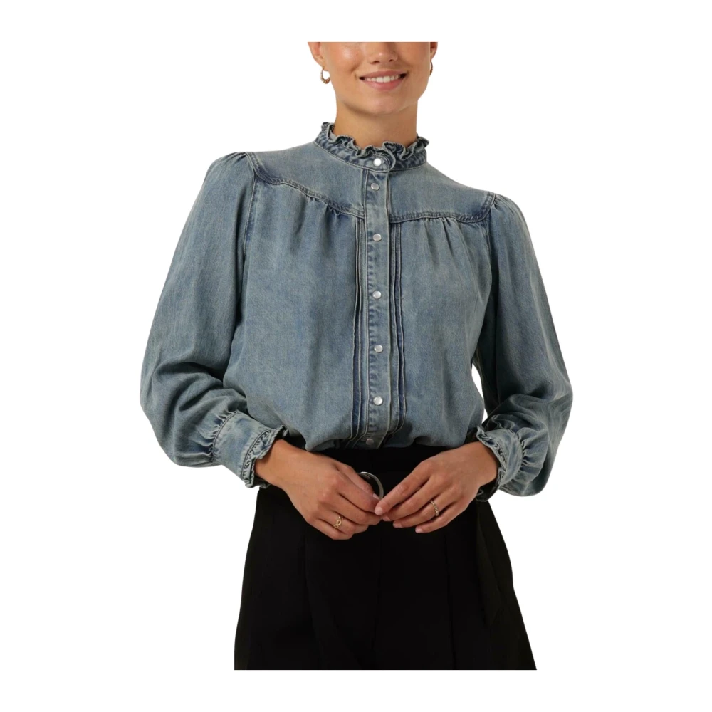 Suncoo Denim Blouse Laura Blue Dames