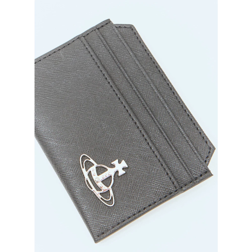 Vivienne Westwood Saffiano Finish Kaarthouder Black Heren