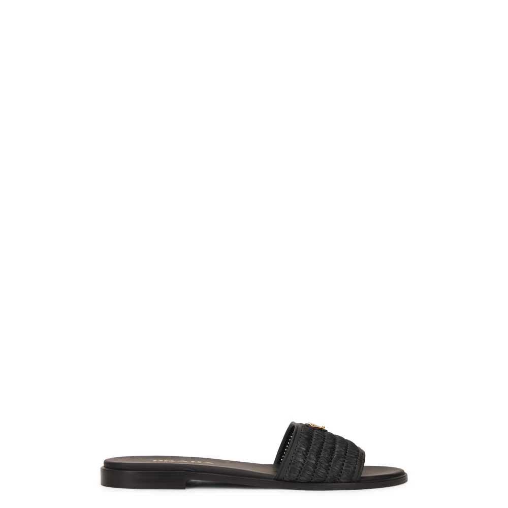 Prada Black Sliders, Female, 7 Uk, Slider Sandal