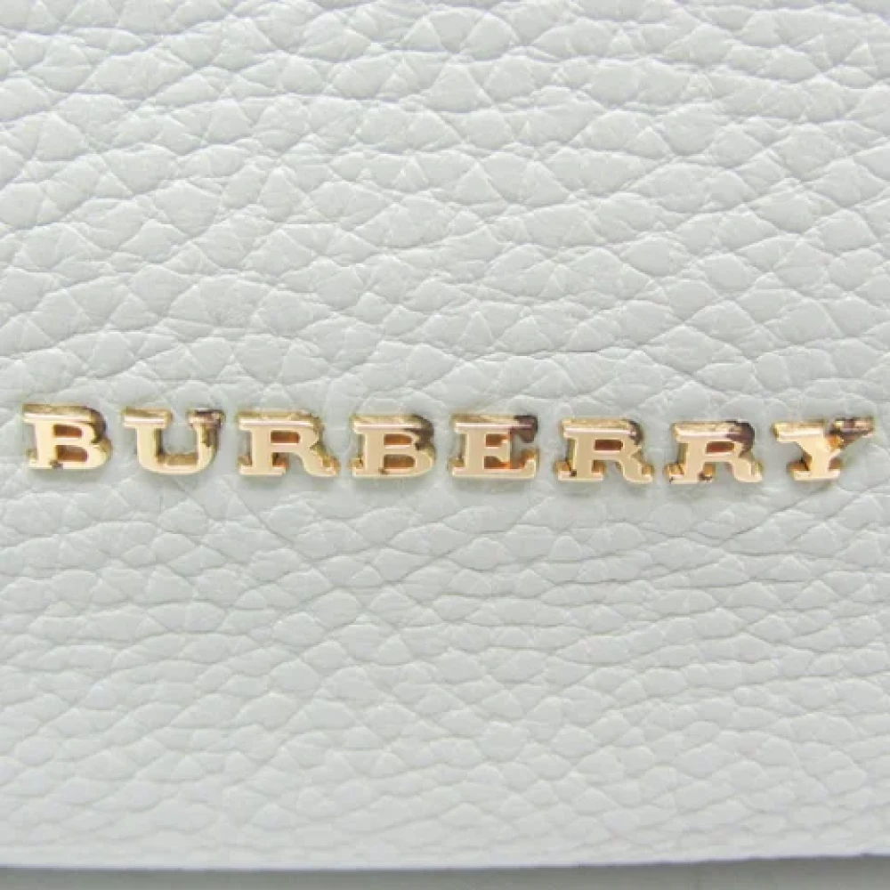 Burberry Vintage Pre-owned Leather shoulder-bags Blue Dames