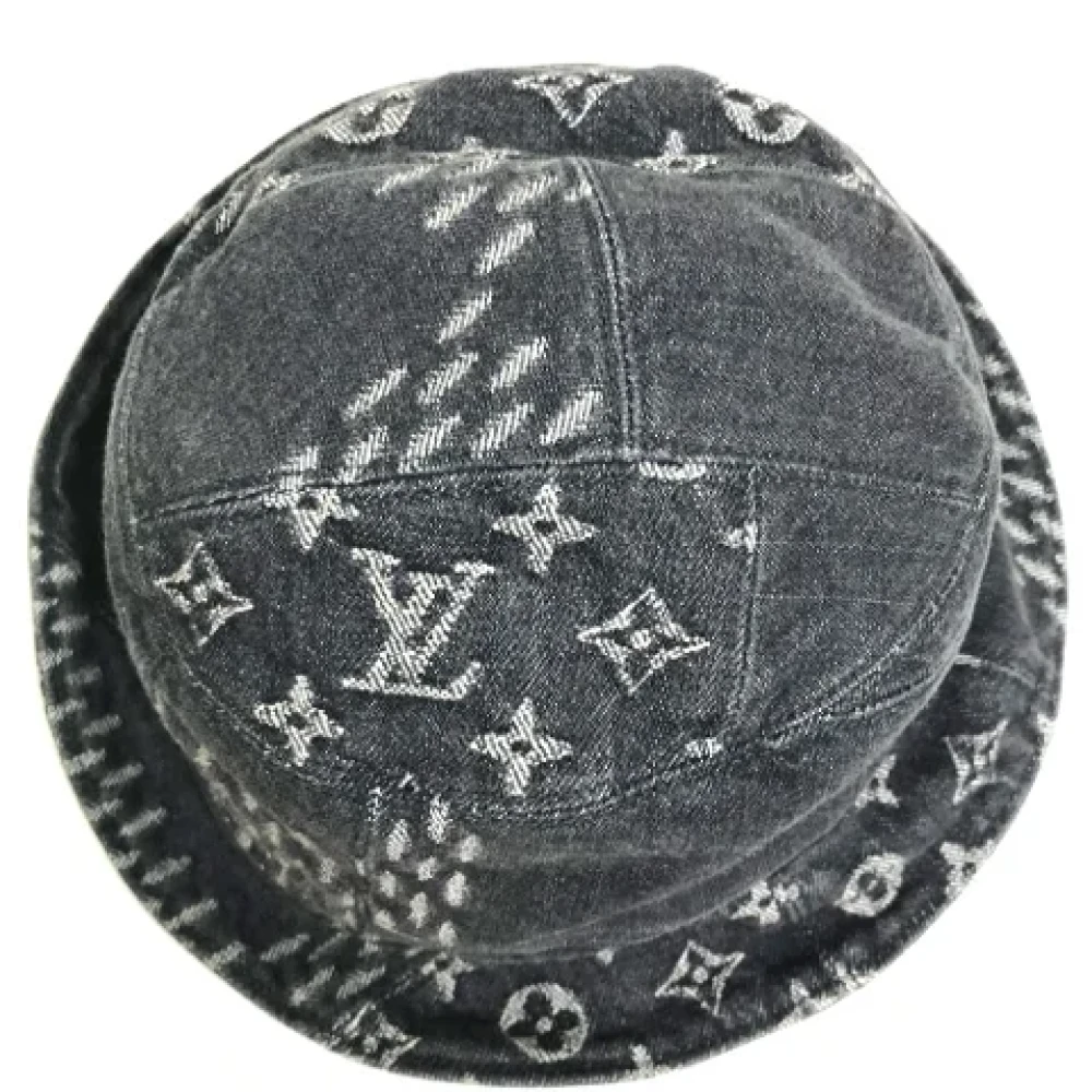 Louis Vuitton Vintage Pre-owned Cotton hats Black Dames