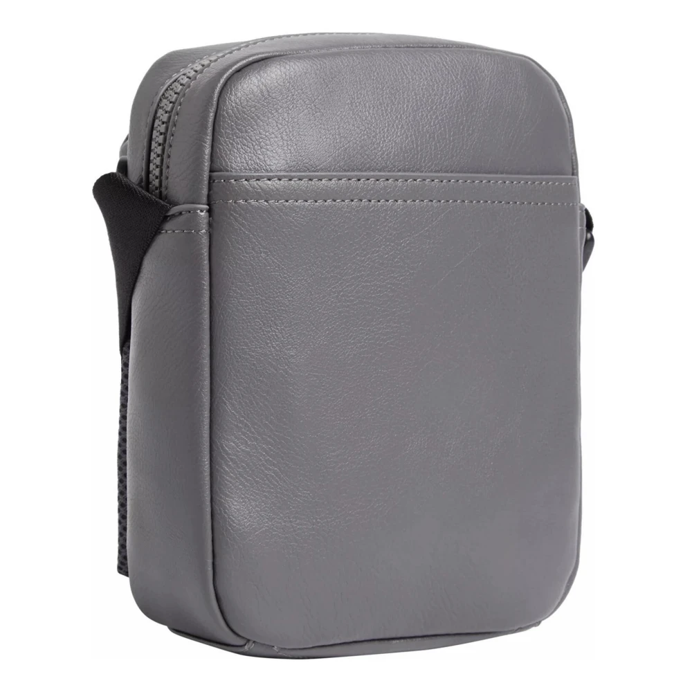 Calvin Klein Grijze Schoudertas met ritssluiting Gray Heren
