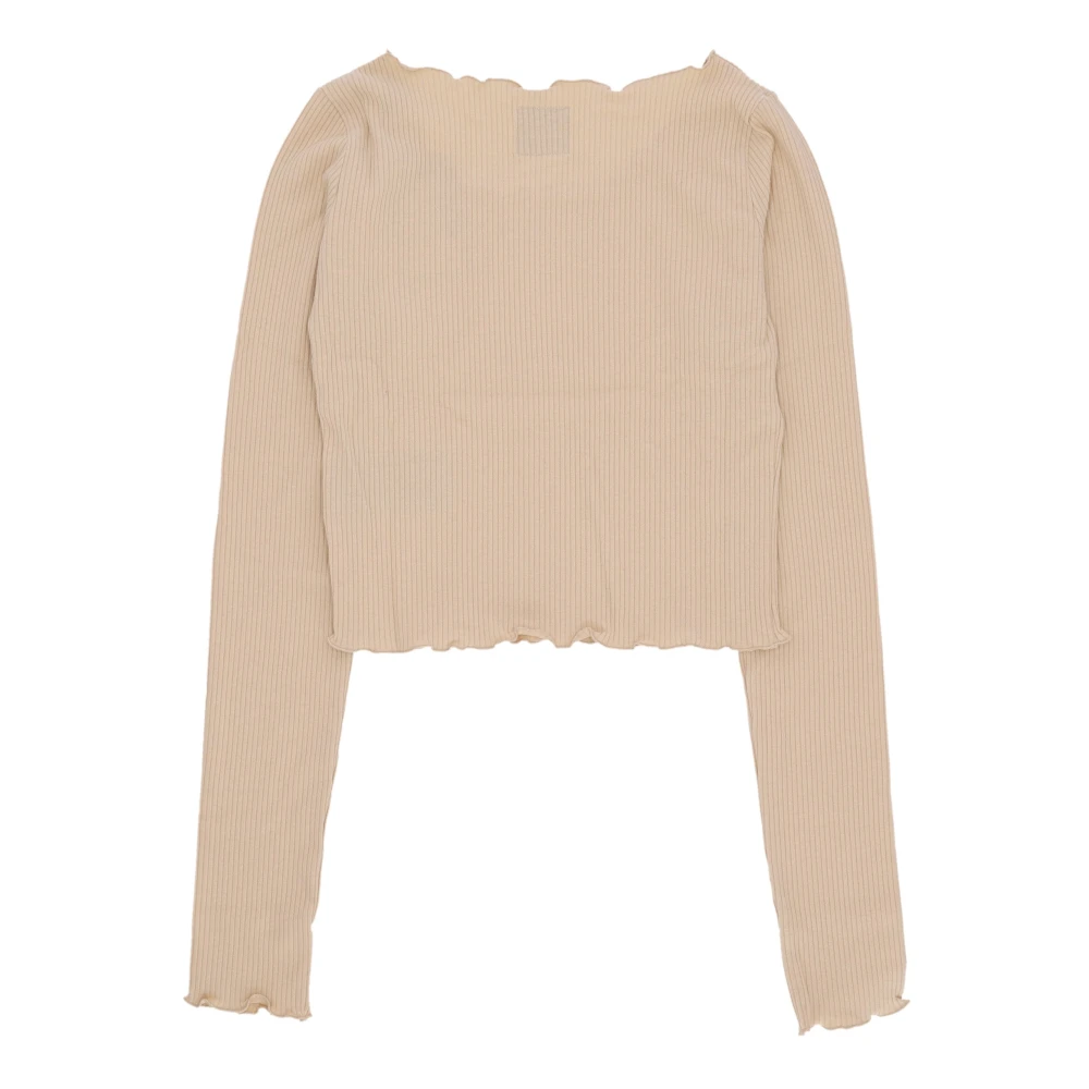 Karl Kani Retro Longsleeve Crew Neck T-shirt Beige Dames