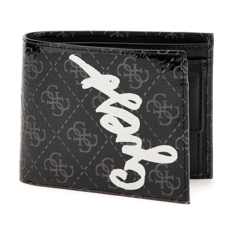 Guess Men's Black Wallets & Cardholders, One Size, Wallet