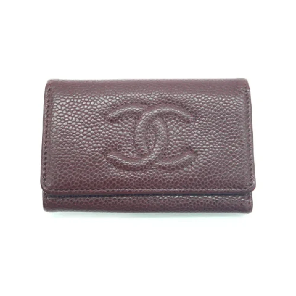 Chanel Vintage Pre-owned Leather key-holders Brown Dames