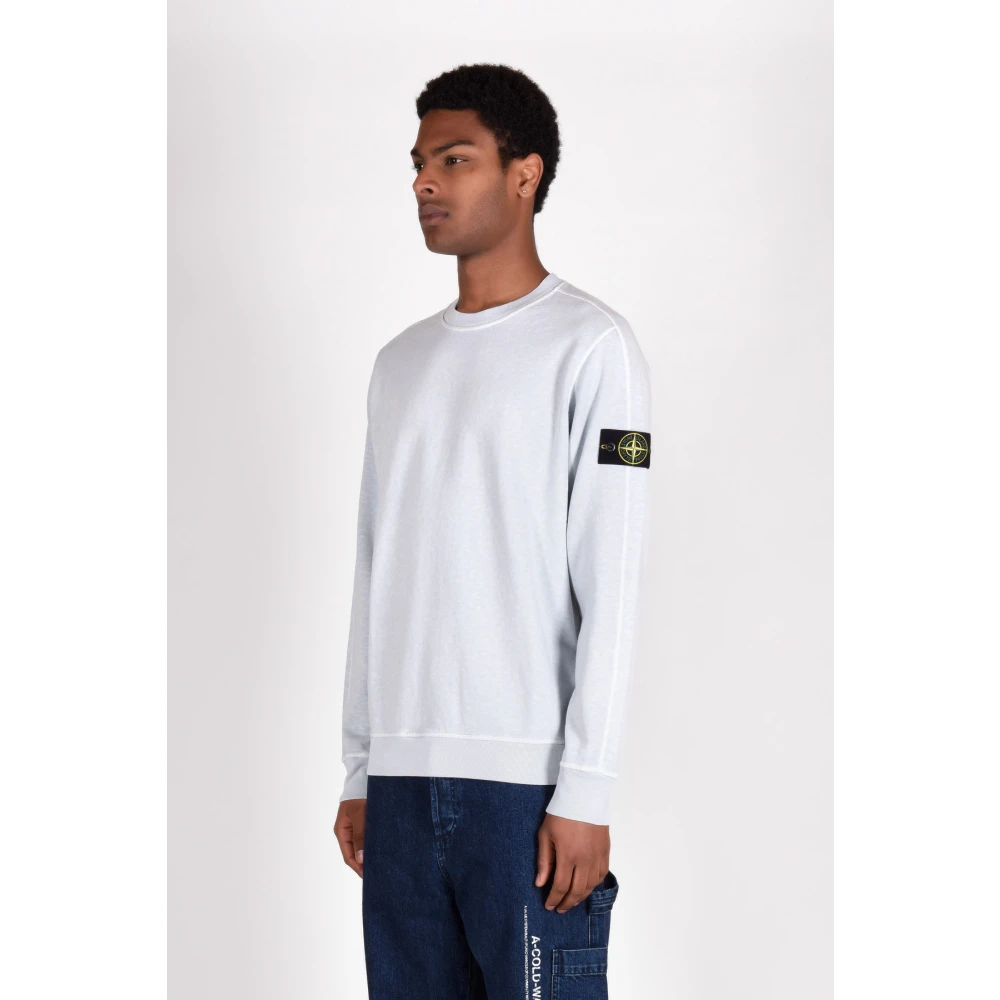 Stone Island CO Sweatshirts Blue Heren