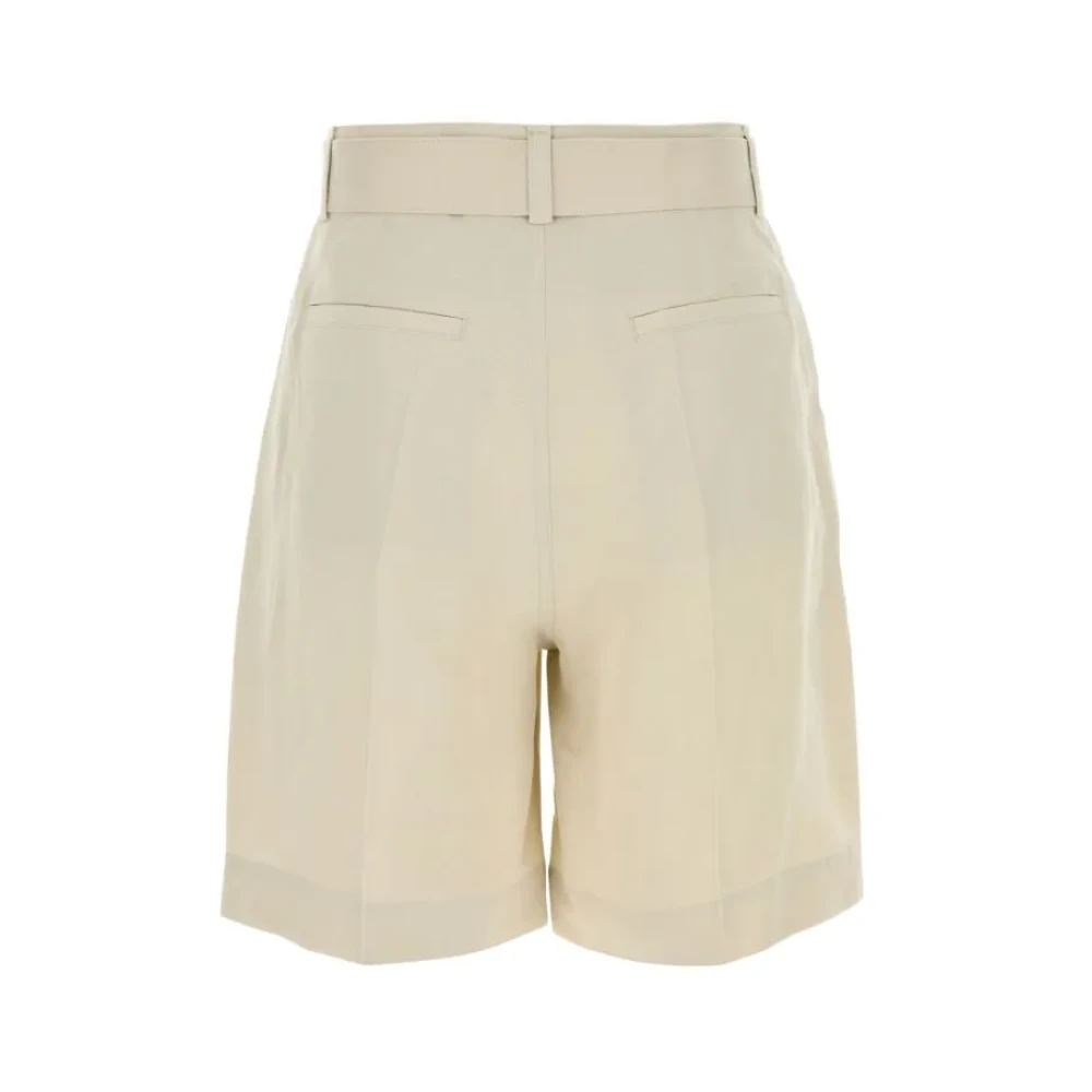 Woolrich Linnen Bermuda Shorts Beige Dames
