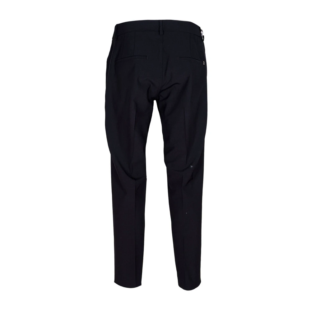 Dondup Klassieke Chino Broek Regular Fit Enkel Lengte Black Heren