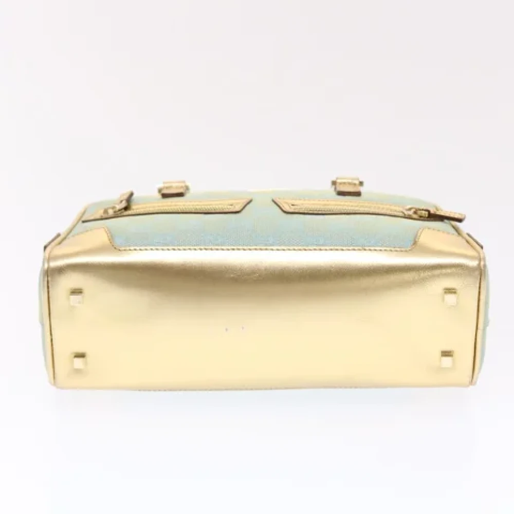Gucci Vintage Pre-owned Leather handbags Blue Dames