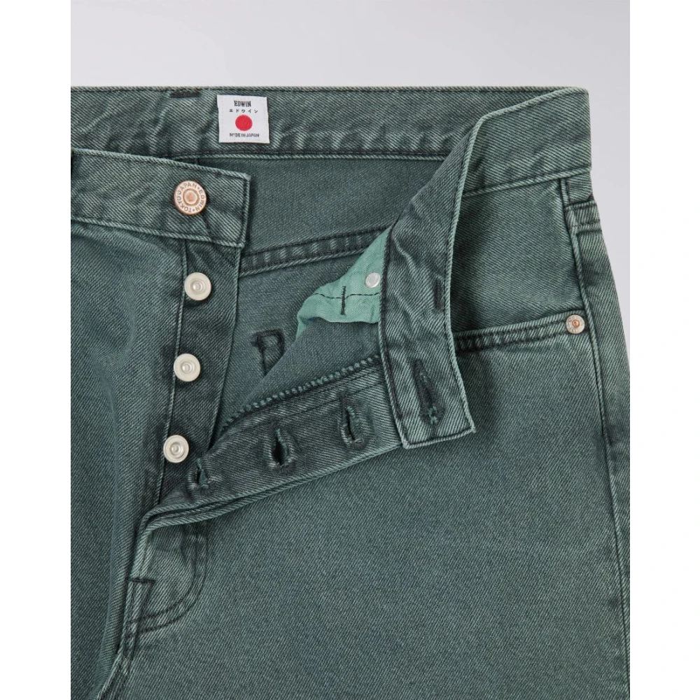 Edwin Japanse Losse Zwarte Groene Denim Jeans Green Heren
