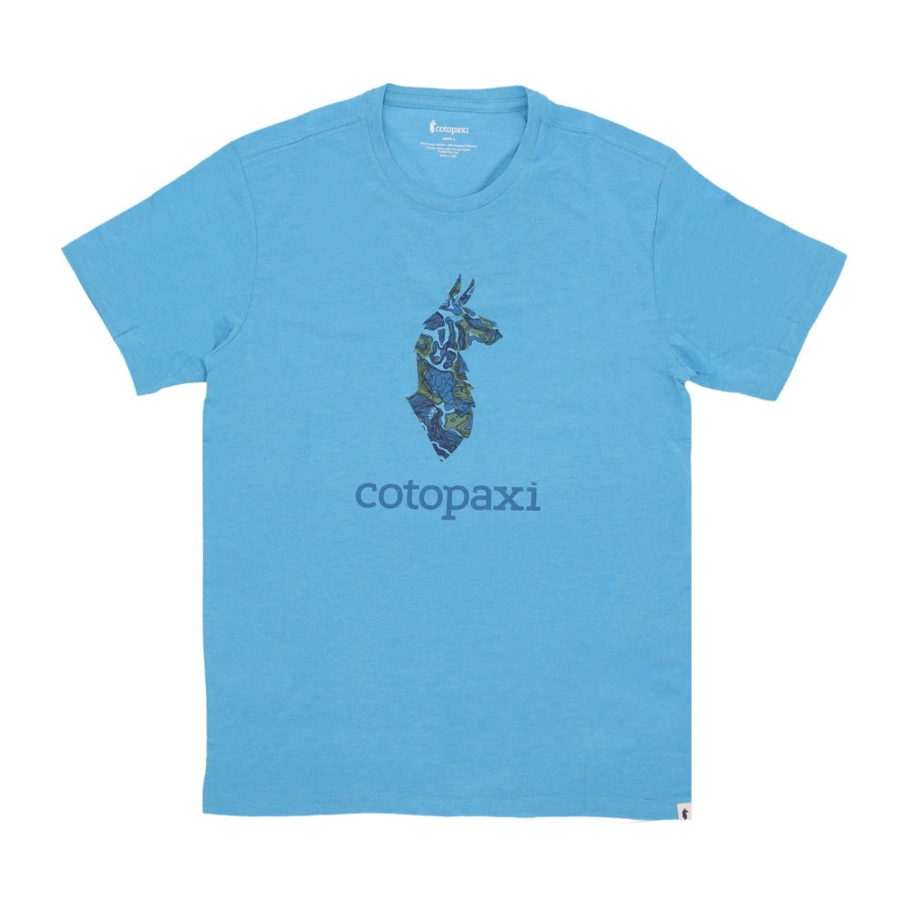 Cotopaxi Lama Poolside Tee Heren T-shirt Blue Heren