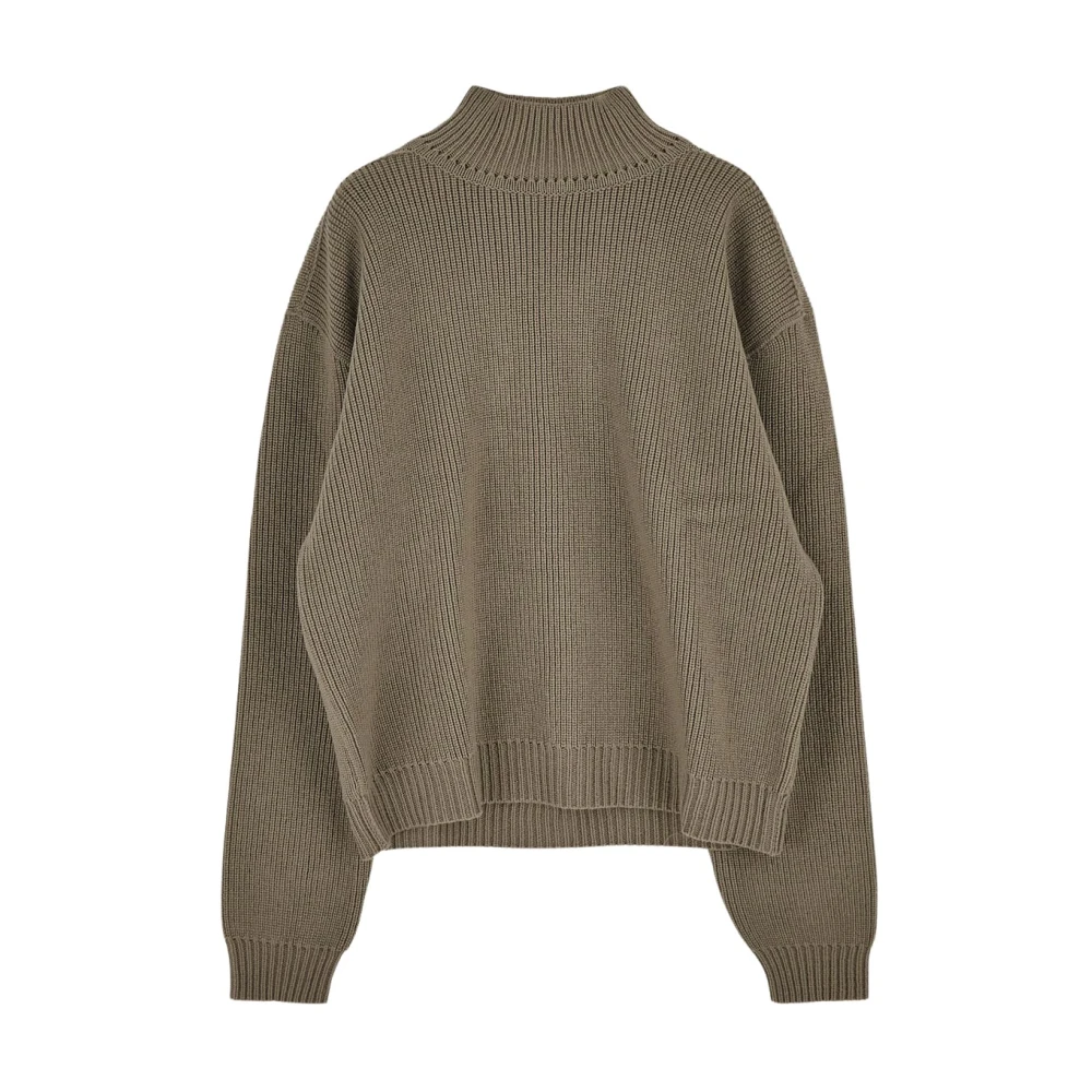 Rick Owens Turtleneck Knitwear Green Heren