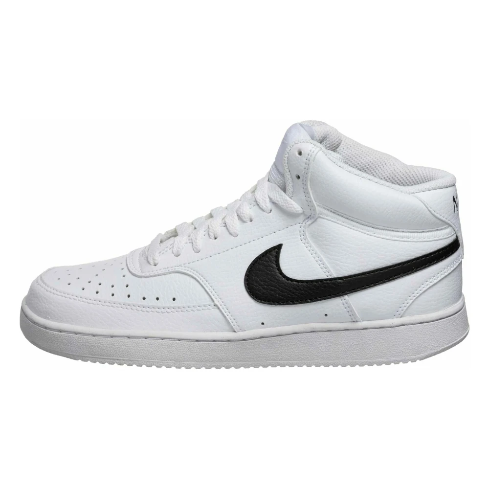Nike Men's White Skateboarding, 12 Uk, Court Vision Mid