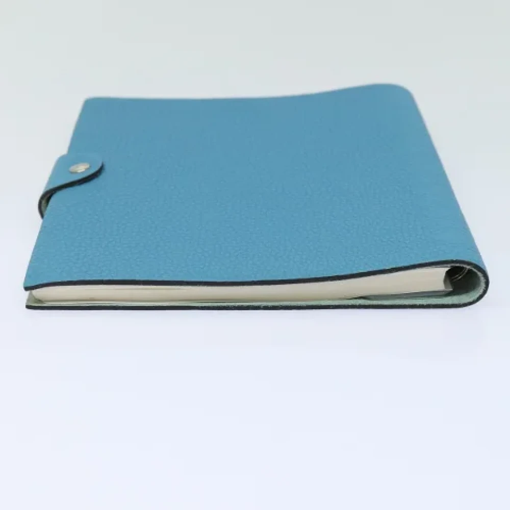 Hermès Vintage Pre-owned Leather home-office Blue Dames