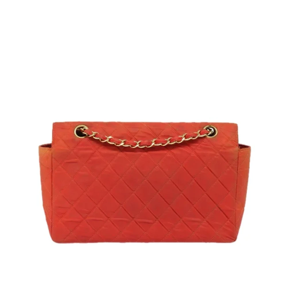 Chanel Vintage Pre-owned Nylon chanel-bags Orange Dames