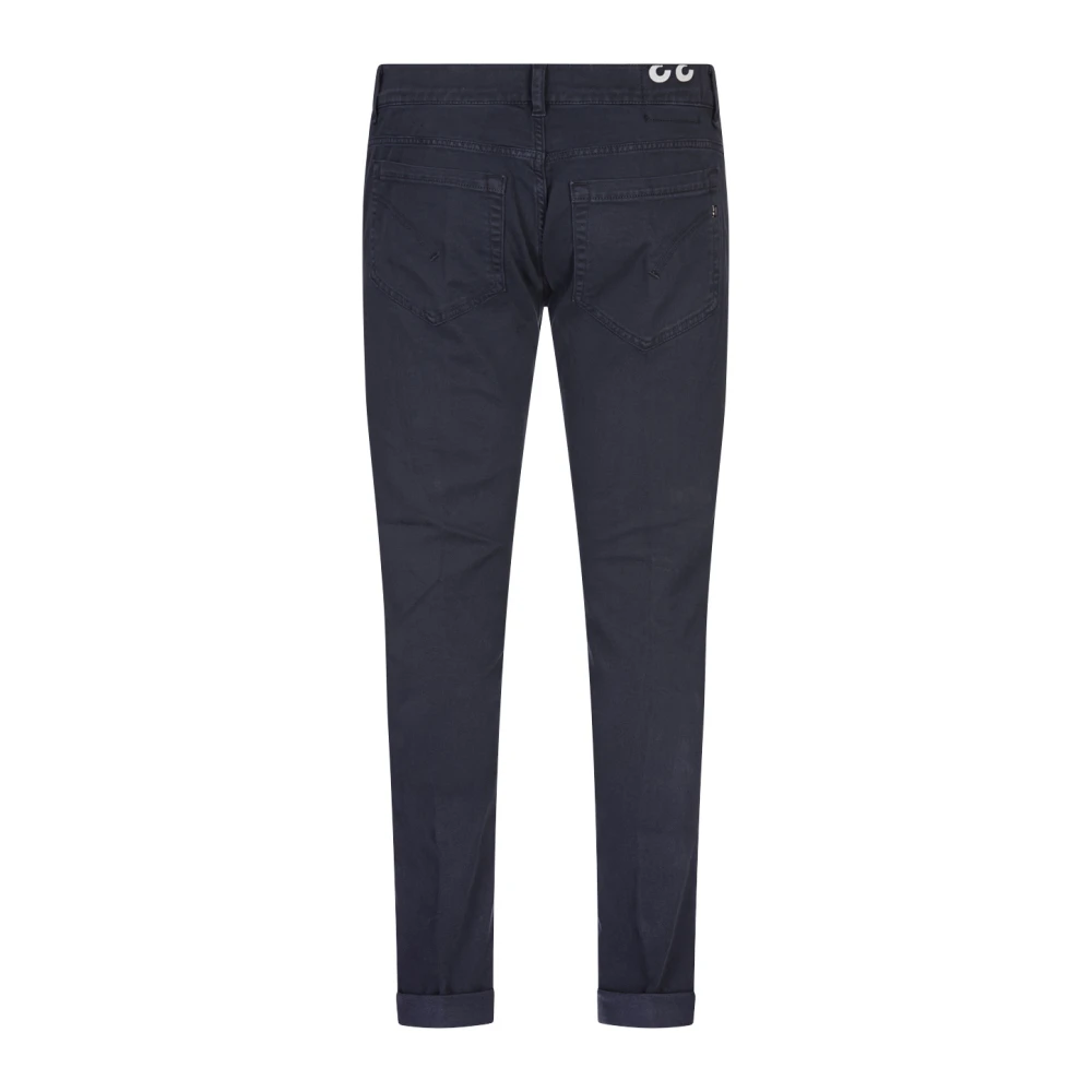 Dondup Blauwe Skinny Fit Five-Pocket Broek Blue Heren