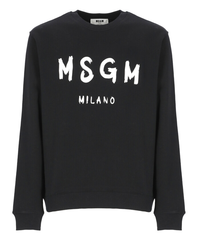 black-cotton-crewneck-sweatshirt-with-logo