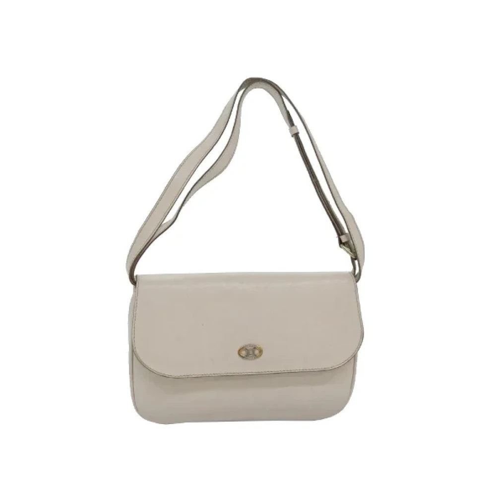 Celine Vintage Pre-owned Leather celine-bags White Dames