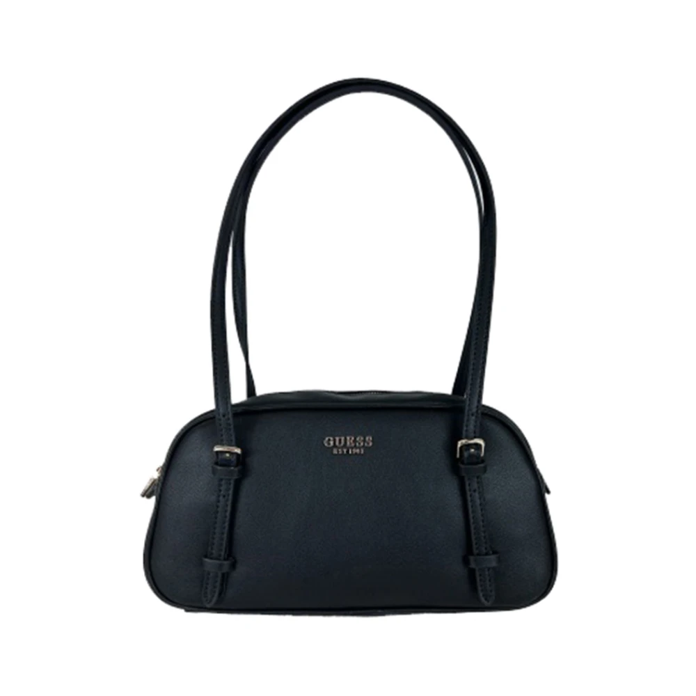 Guess Elegante zwarte handtas met metalen details Black Dames