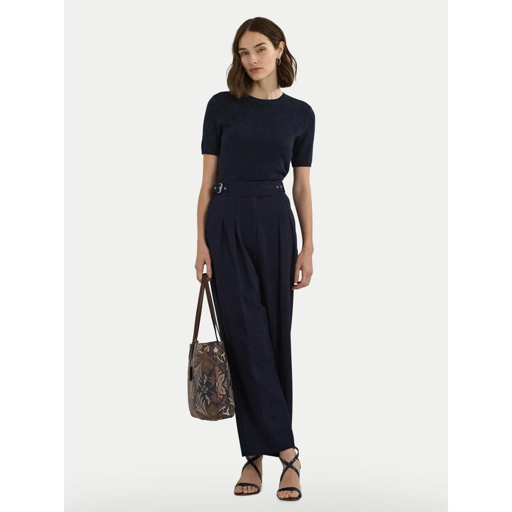 Ralph Lauren Jamyzah Korte Mouw Pullover Blue Dames