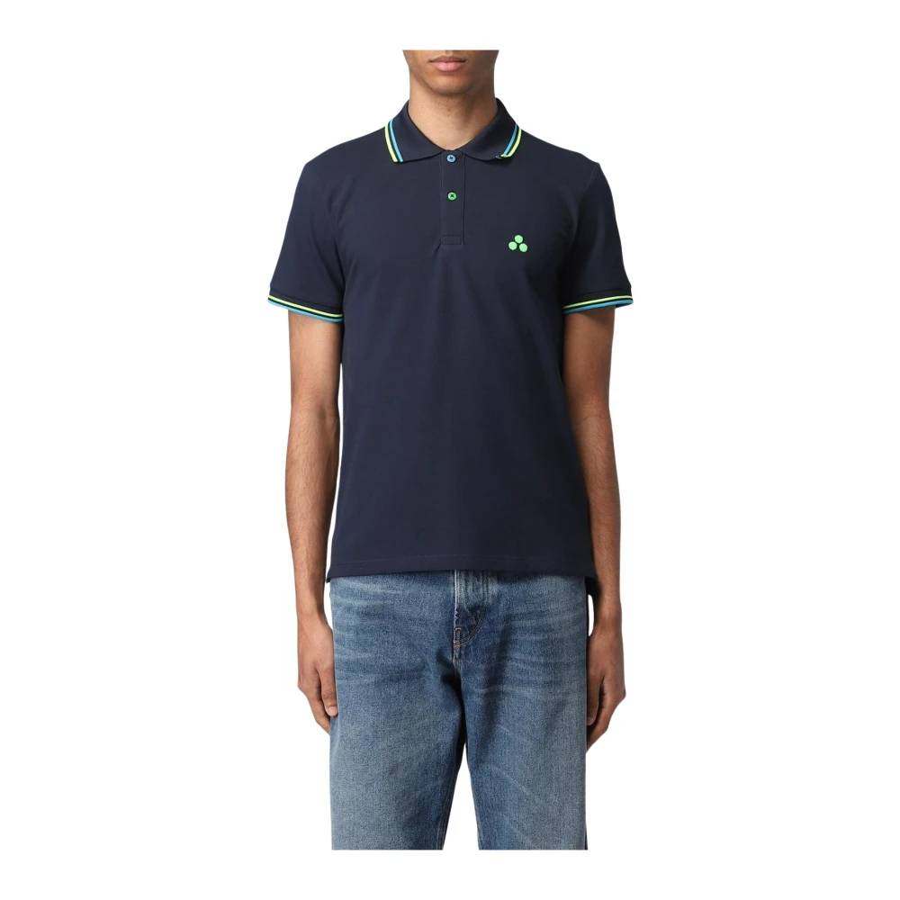 Peuterey Men's Blue Polo Shirts, S, Polo Shirt