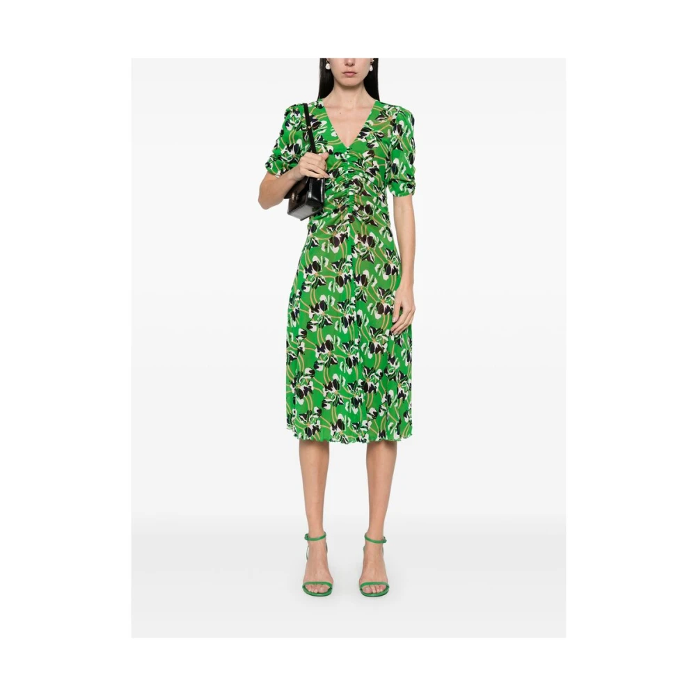 Diane Von Furstenberg Omkeerbare Groene Jurk met Sluithem Green Dames