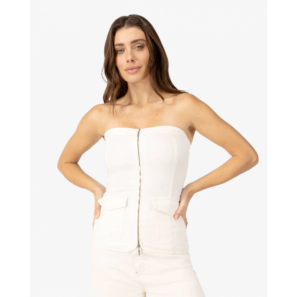 Ibana Stijlvolle Gilet Tuomo White Dames