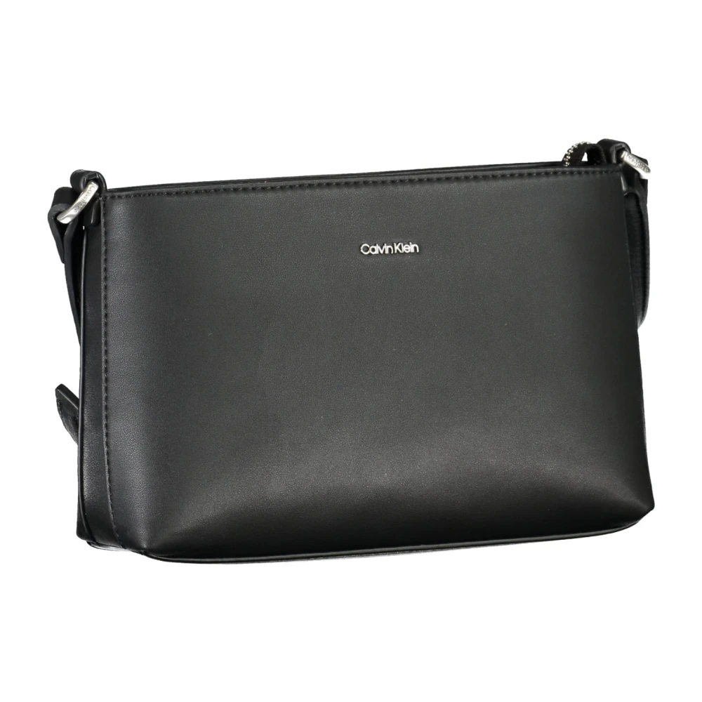 Calvin Klein Zwarte Schoudertas met Interne Zak Black Dames