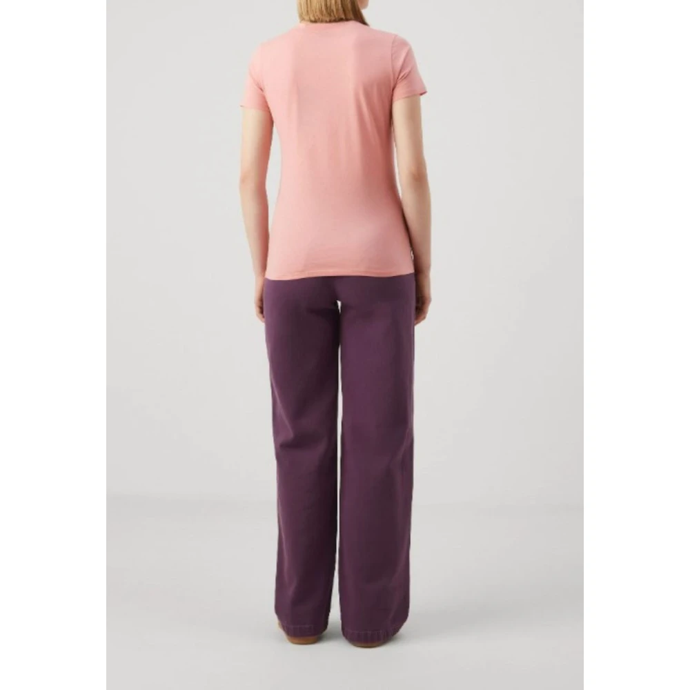 Hugo Boss Dames Logo T-shirt in zwart Pink Dames