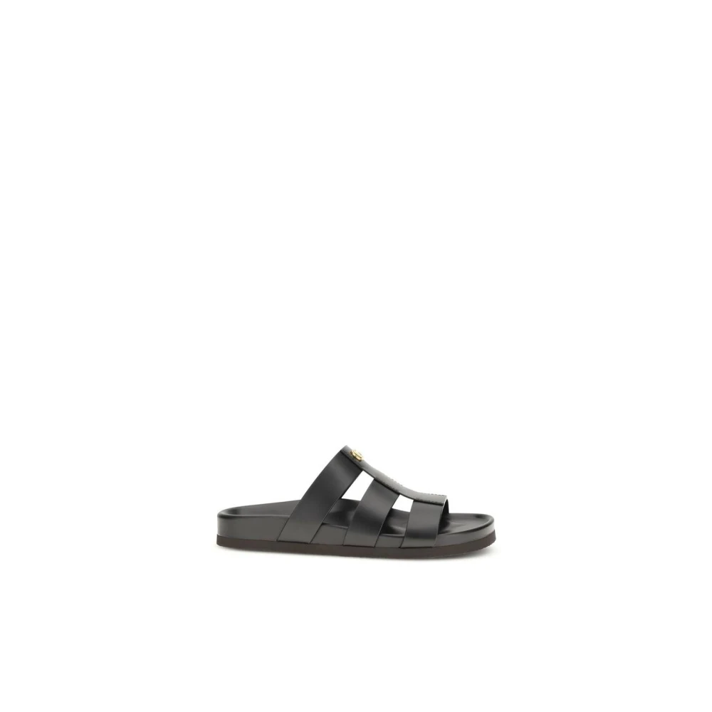 Valentino Garavani Men's Black Bos Taurus Sandals