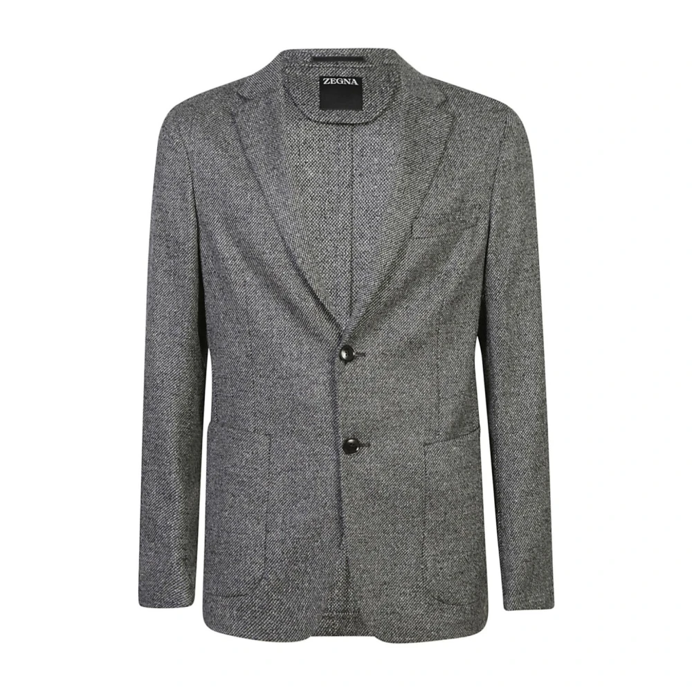 Ermenegildo Zegna Luxe Grijze Buitenkleding Jas Aw24 Gray Heren