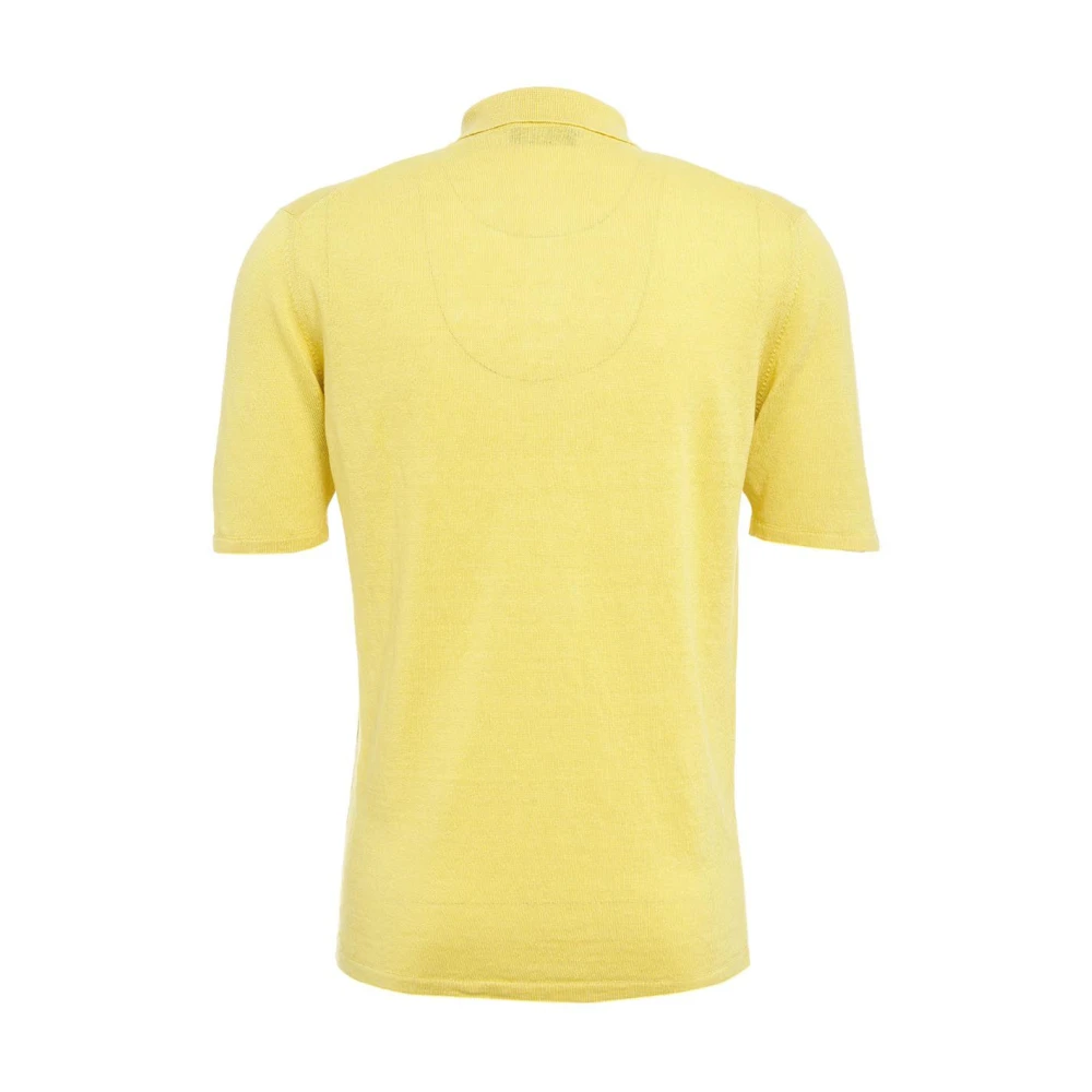 Roberto Collina Gele T-shirt & Polo voor Heren Yellow Heren