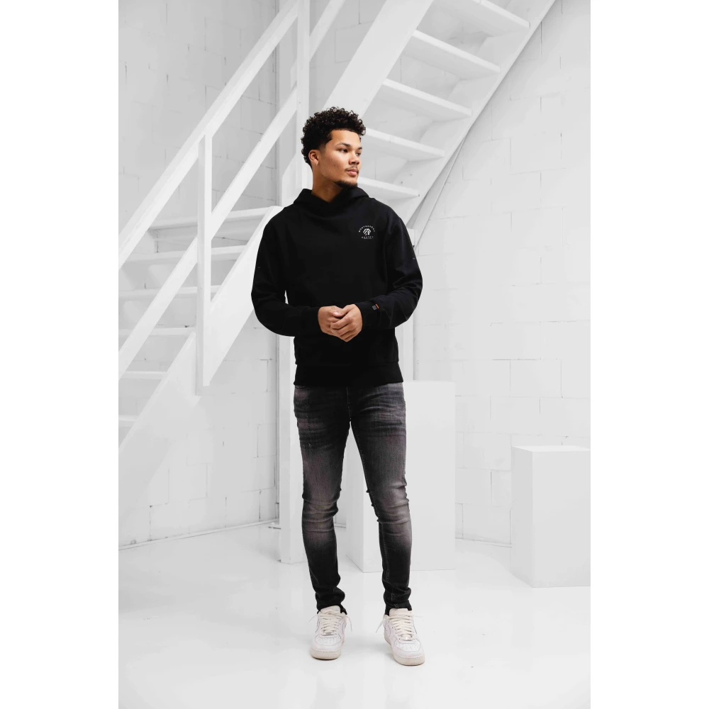 Cruyff Zwarte Meta Hoodie Heren Black Heren