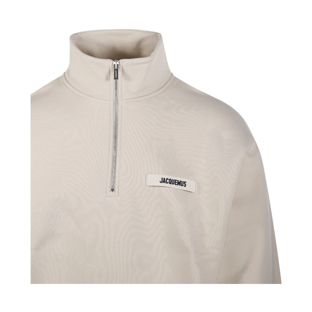 Jacquemus Gros Grain Sweatshirt in Beige Heren