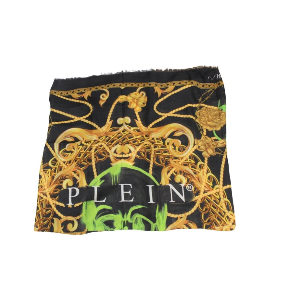 Philipp Plein Stijlvolle Zijden Sjaal Multicolor Heren