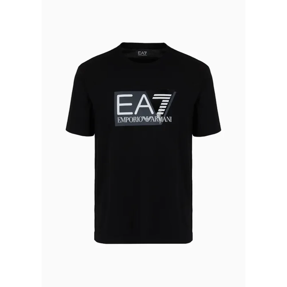 Emporio Armani EA7 Visibility T-Shirt Heren Zwart Black Heren