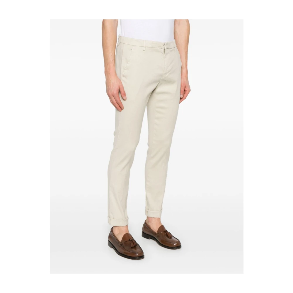 Dondup Beige Broek met Knoopsluiting Zakken Beige Heren