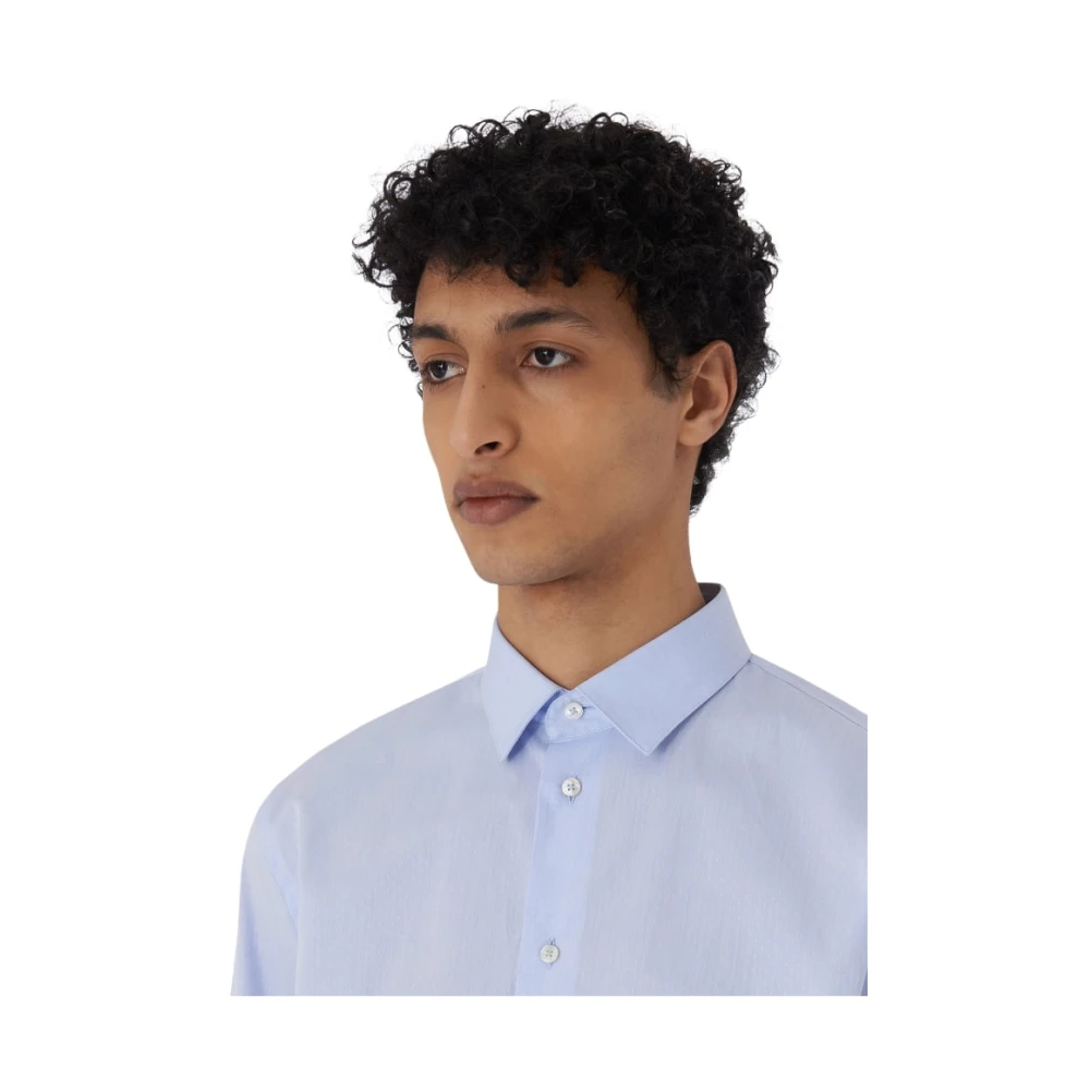 Trussardi Lange mouw overhemd Blue Heren