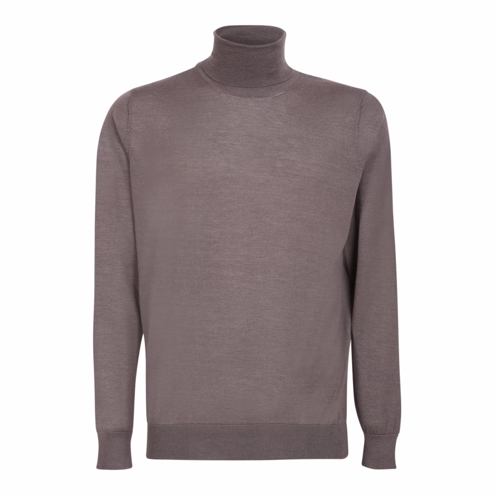 Beiger Seiden-Kaschmir-Pullover
